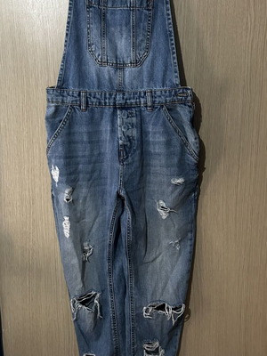 Zara Jean Overalls with Zipper Size Small Used, Blue