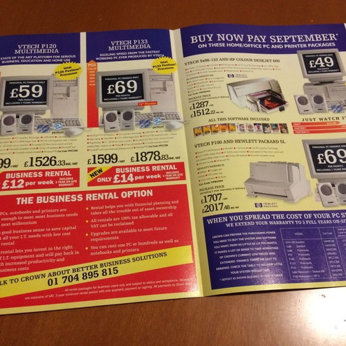 Promotional guide for buying computers February 1996 like new