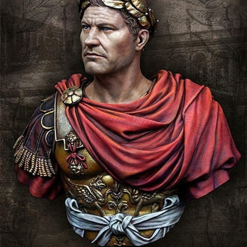 Bust Julius Caesar like new, resin, 1/10 scale