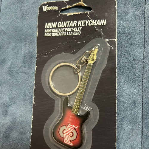 Mini Guitar Keychain Woodrow Ohio State University new