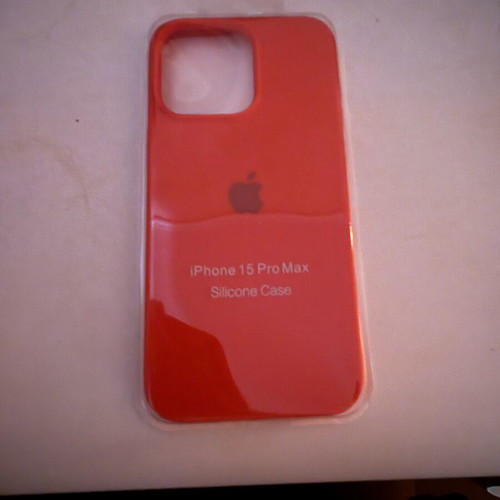 iPhone 15 Pro Max cases new, red Apple silicone and blue rough silicone