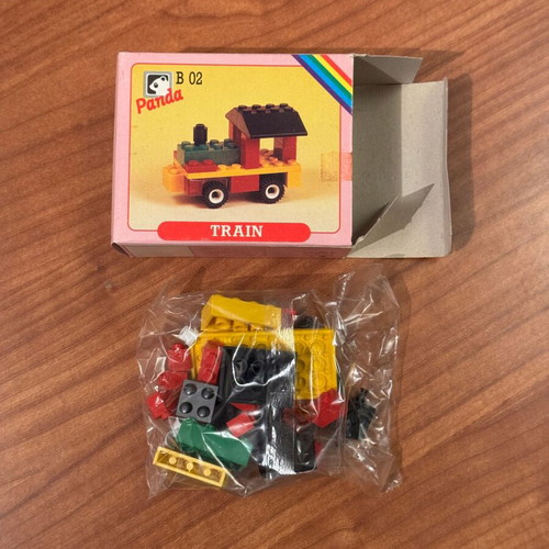 Panda Toys blocks new, set of 3 retro
