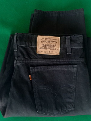 Vintage LEVI'S 550 Made in USA W40 L34 1990ς μαύρο