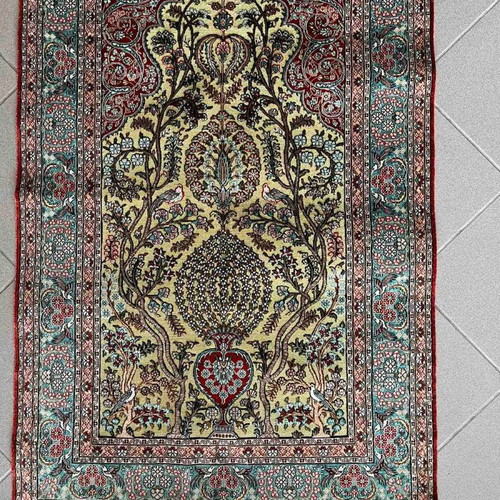 Hereke museum handmade pure silk double-knot rug new