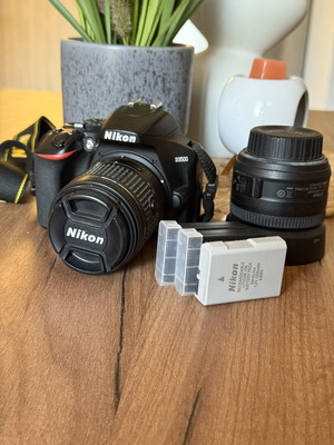 Nikon D3500 DSLR camera kit used with 18-55mm VR lens