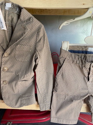 Monnalisa hitch hiker kids suit set new with shorts and jacket