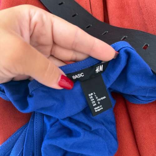 Maxi dress blue electric H&M like new, size Large