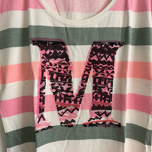 Maison Scotch women's t-shirt like new, small, white and pink