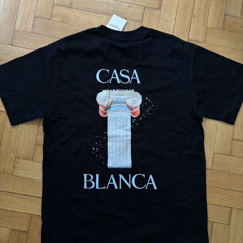 Casablanca Paris La Colonne black graphic T-shirt