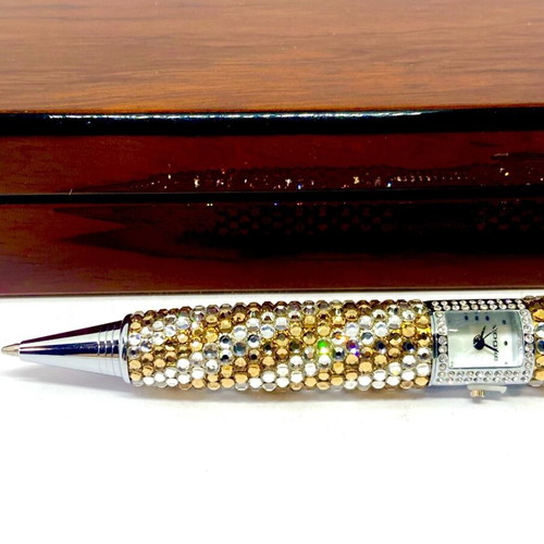 Vogue pen and watch jewelry new with Swarovski crystals