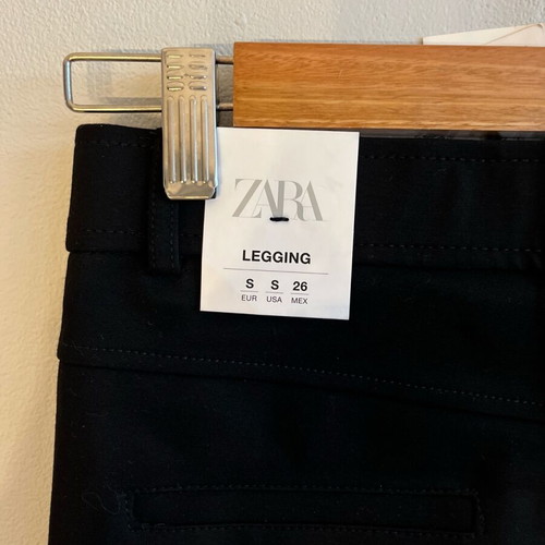 ZARA Legging S нов дамски черен панталон