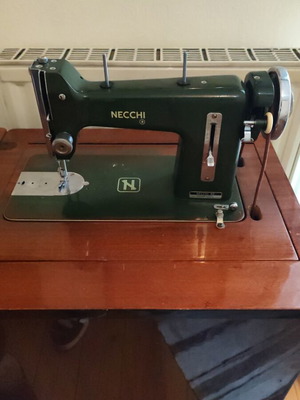 Necchi treadle sewing machine used, functional