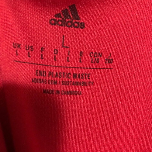 Manchester United Adidas μακρυμάνικη εμφάνιση καινούργια, μέγεθος Large