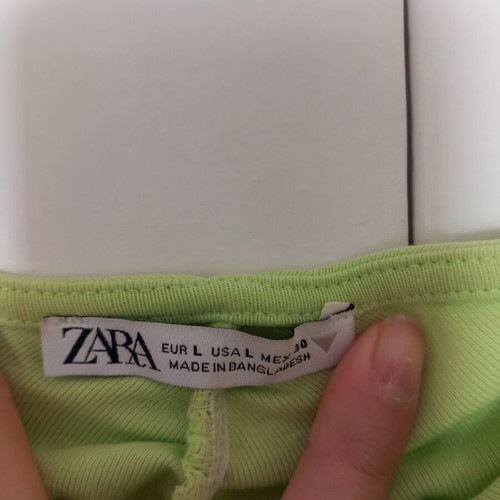Zara green summer top, size L