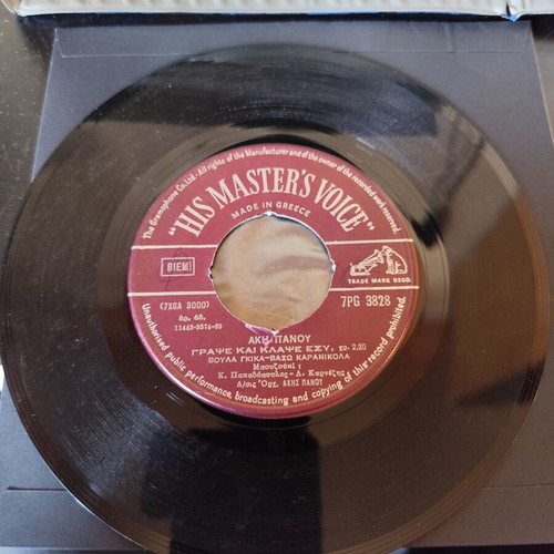 Akis Panou Xanagennithika vinyl record used, laiko
