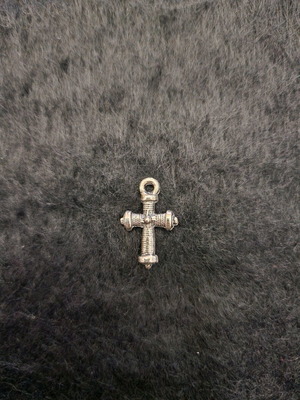 Cross pendants like new, silver, baptismal, in pieces