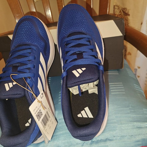 Adidas Runfalcon Athletic Shoes New, Royal Blue and Cloud White, Size 38.5