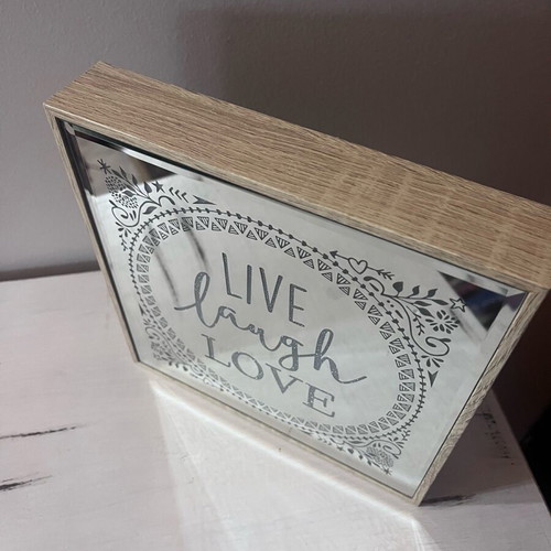 LIVE laugh LOVE decorative light frame like new