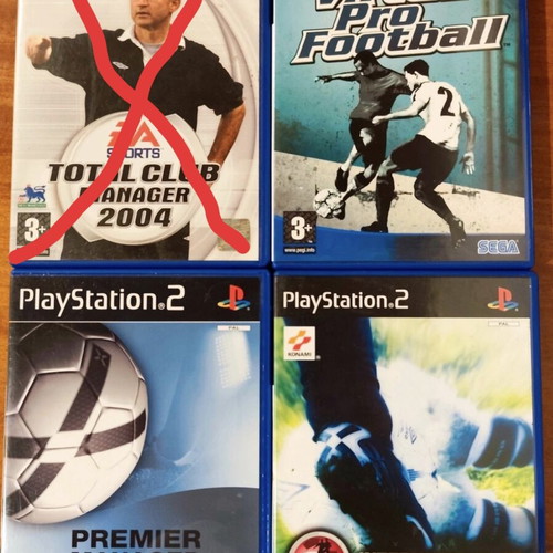 Football games for PlayStation 2 like new CIB