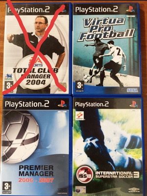 Football games for PlayStation 2 like new CIB