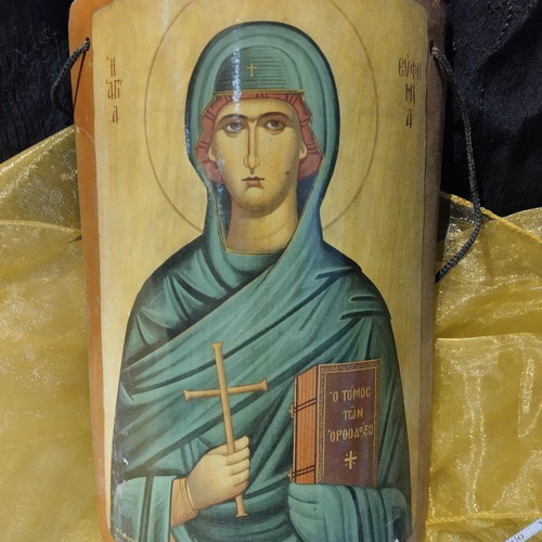 Saint Euthymia used on tile 20.5x14 cm