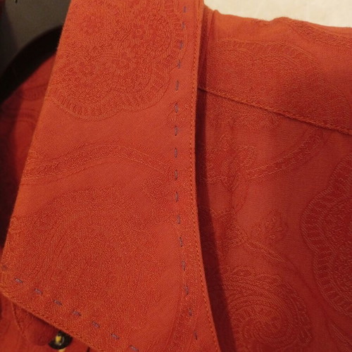 Evisu Deluxe shirt used, size L, red, made in Japan