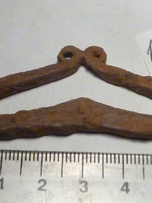 Iron hand-forged firesteel used