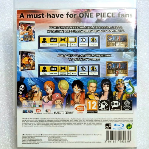PS3 One Piece 1 & 2 Pirate Warriors like new, complete English version