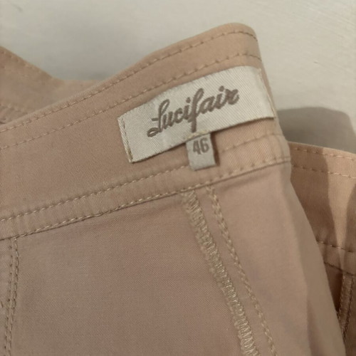 Beige straight-leg pants like new, size XXXL