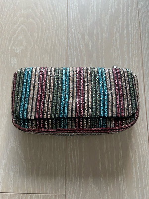 Zara clutch многоцветен нов с верижка