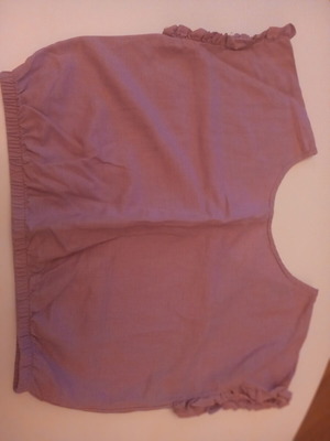 Benetton children's blouse size 11-12 purple like new with back opening