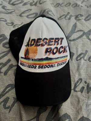 Καπέλο δίχτυ Dsquared2 Desert Rock, μαύρο