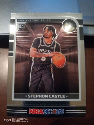 Κάρτα Stephon Castle Chrome RC 2024-25 NBA Panini Hoops σαν καινούργιο