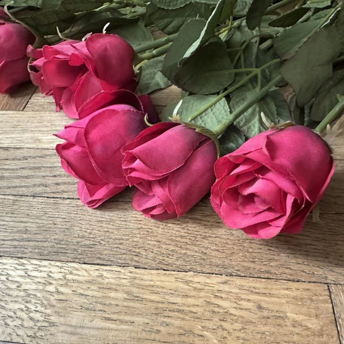 Decorative roses like new, pack of 10, 65 cm