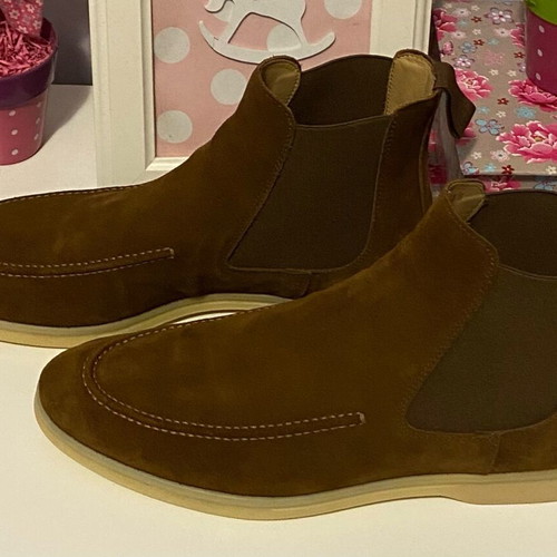 Scarosso brown suede boots like new, size 41.5