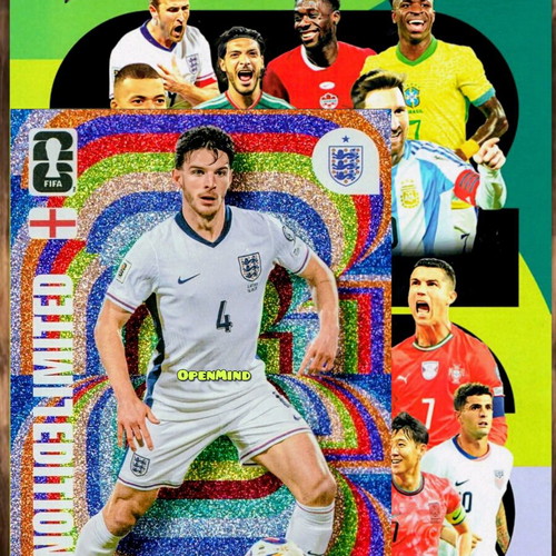 Rice limited FIFA World Cup 2026 Adrenalyn XL England card new