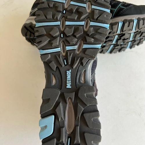 Meindl CARIBE GoreTex women's hiking shoes like new, size 39, black and blue