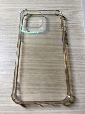 iPhone 13 Pro Max transparent case used with slight yellowing