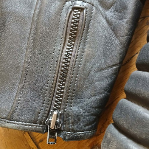 Dainese leather motorcycle jacket used, size XL without protectors