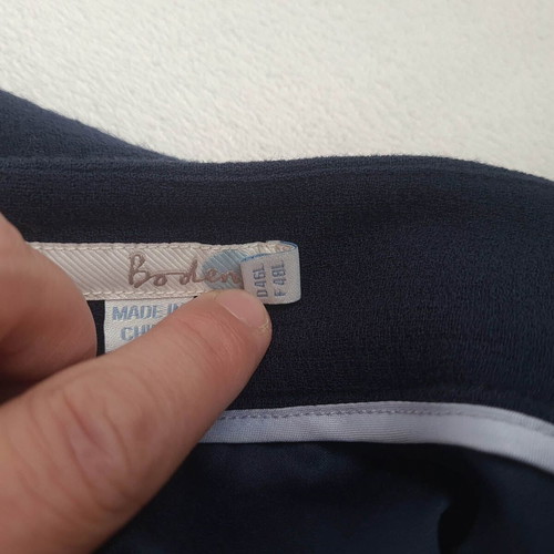 Boden women's skirt 100% wool, short A-Line, size 46, used, blue