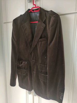 Velvet jacket Zara like new, brown, size 48
