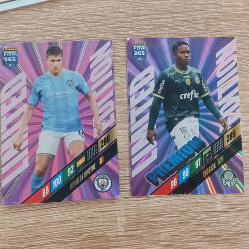 Kevin De Bruyne Fifa 365 Adrenalyn 2024 cards used, set of 2