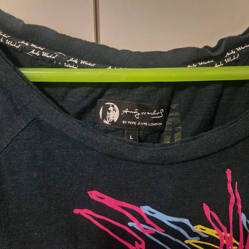 Pepe Jeans Andy Warhol women's T-shirt black like new