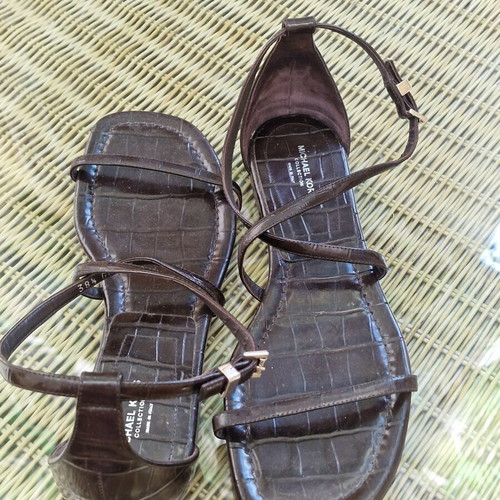 Michael Kors leather sandals size 38.5 like new