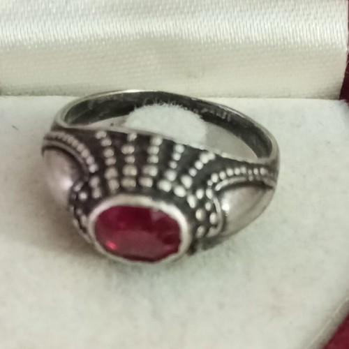 Silver 925 vintage ring used, size 54.5