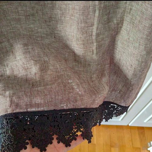 Sivati linen dress size large like new with lace details
