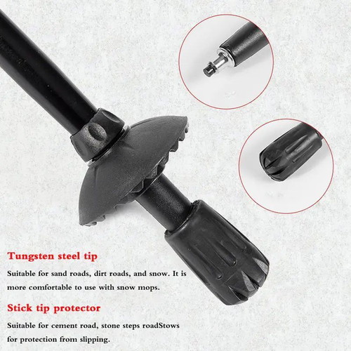 Folding aluminum hiking poles set of 2 pieces new