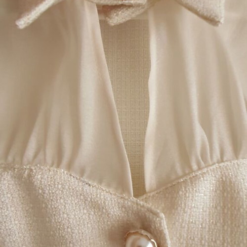 Blouse with buttons new, ecru, size L