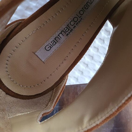 Gianmarco Lorenzi platform sandals new, genuine leather, size 37, brown