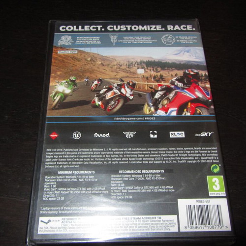 Ride 3 PC DVD new sealed